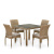Комплект плетеной мебели T257B/Y380B-W65 Light Brown (4+1) Комплект плетеной мебели T257B/Y380B-W65 Light Brown (4+1)